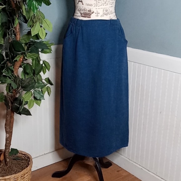 Flax Dresses & Skirts - Flax Linen Midi Skirt
